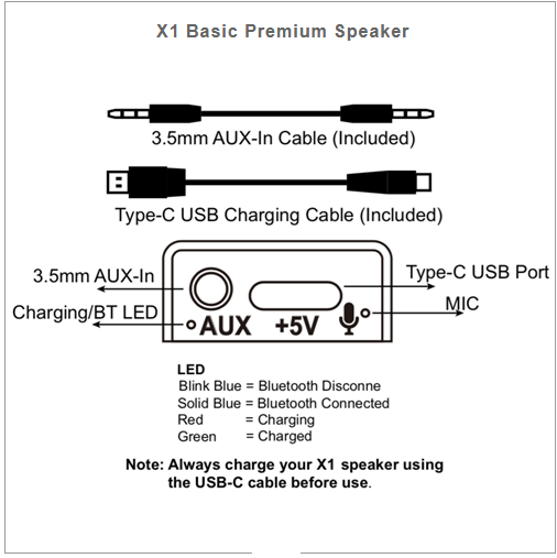 X1-ANC Premium Speaker With Adjustable Noise Control