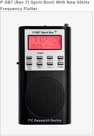 P-SB7T REV 7 Spirit Box